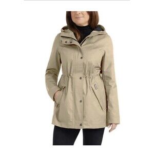 Hunter Women's Water-Resistant Cotton Smock Jacket, Color Tan. Size Medium NWT